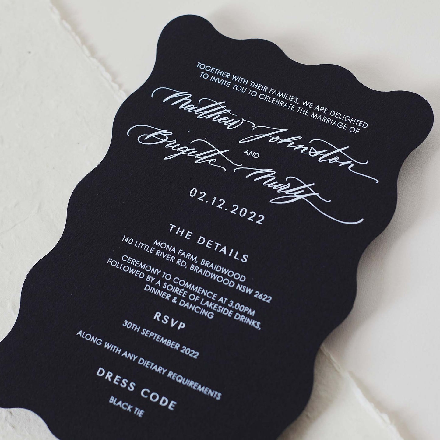 Brigitte and Matthew Invitation