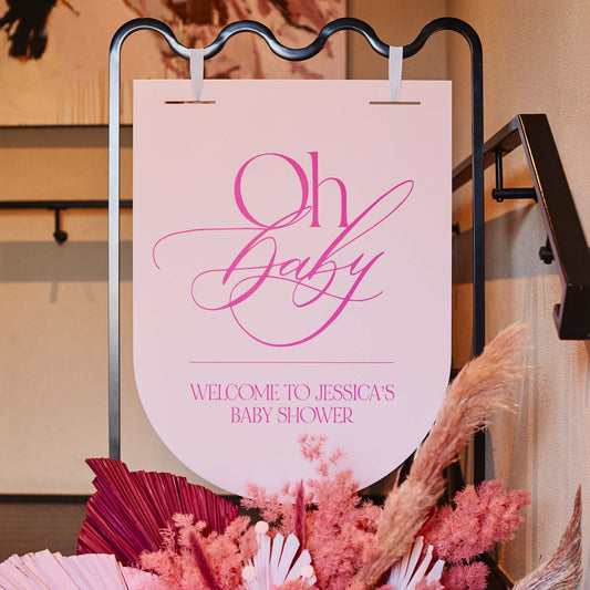Mila's Baby Shower Welcome Sign