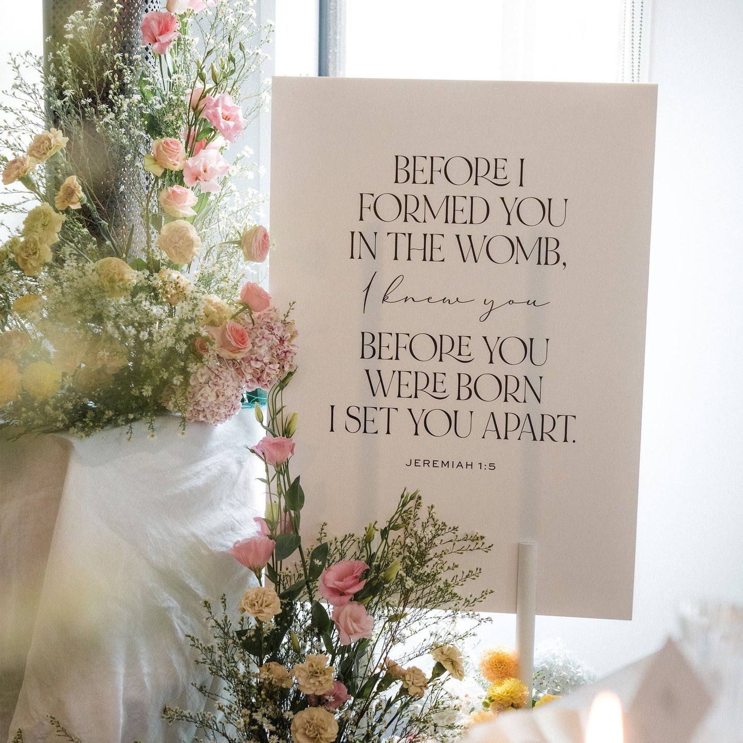 Bella Baby Shower Sign