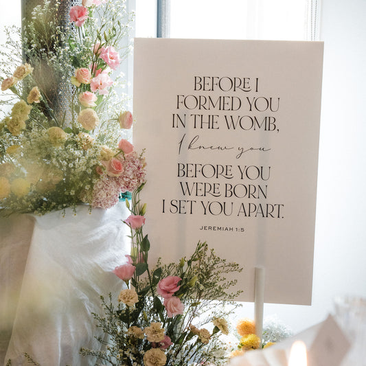 Bella Baby Shower Sign