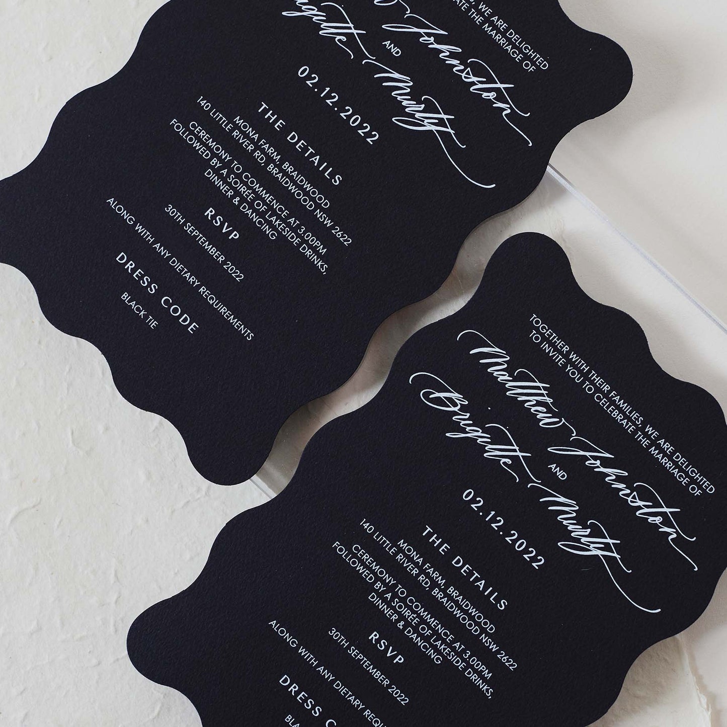 Brigitte and Matthew Invitation