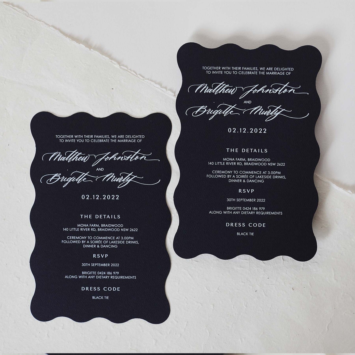 Brigitte and Matthew Invitation