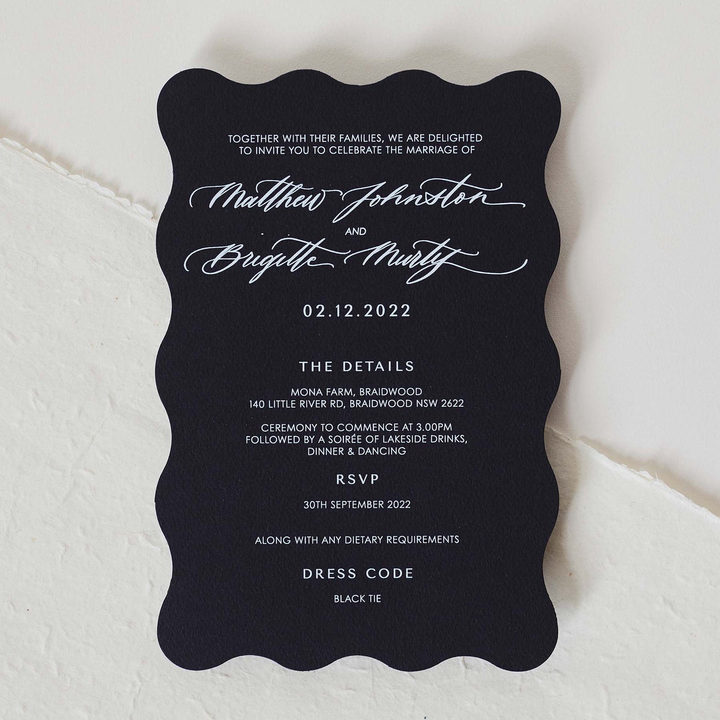 Brigitte and Matthew Invitation