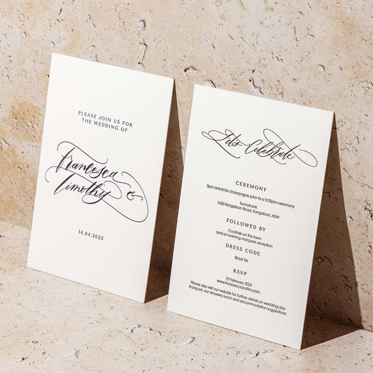 Francesca and Timothy Invitation