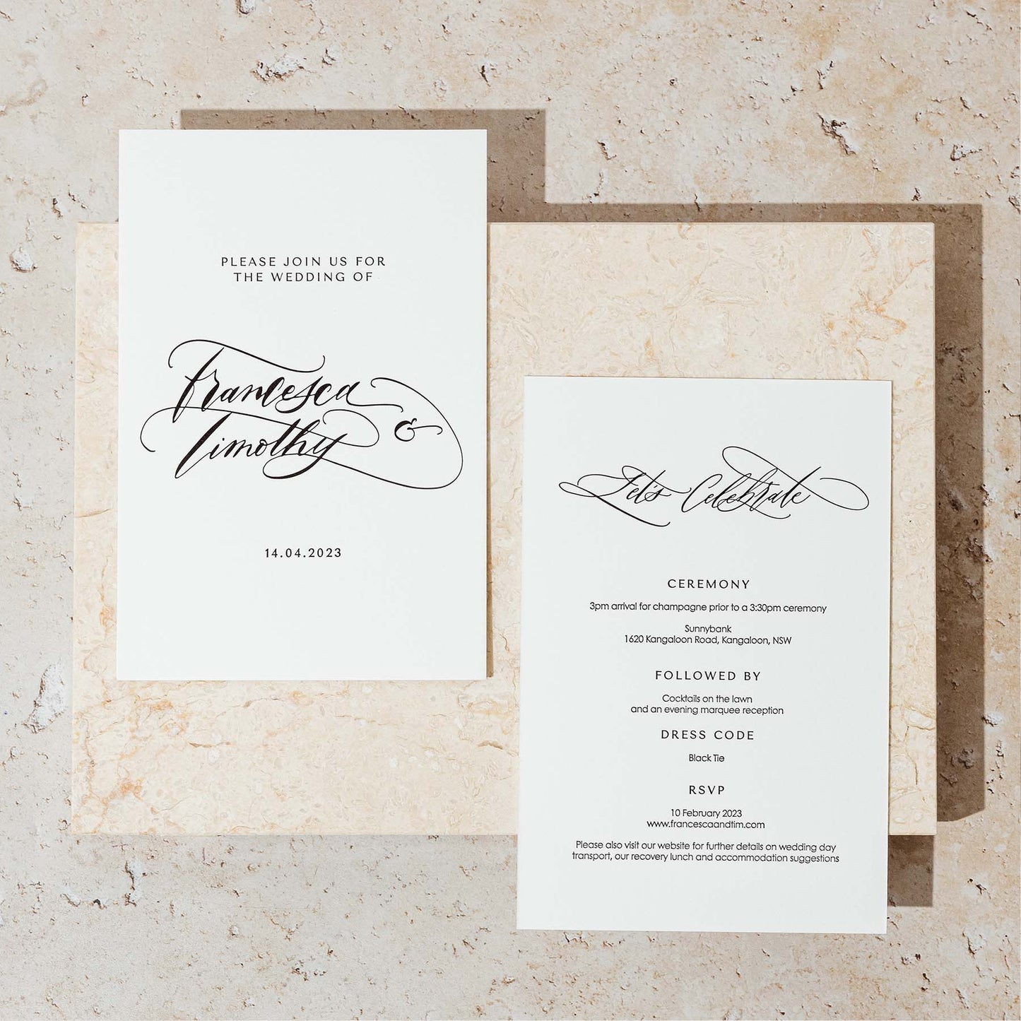Francesca and Timothy Invitation