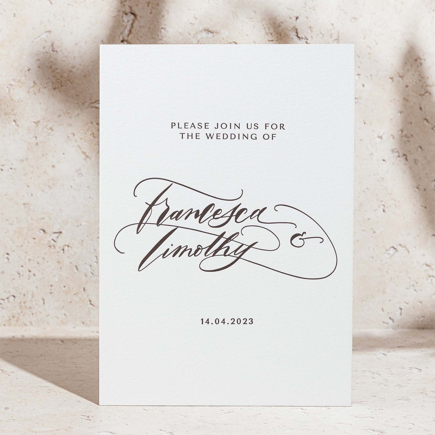 Francesca and Timothy Invitation