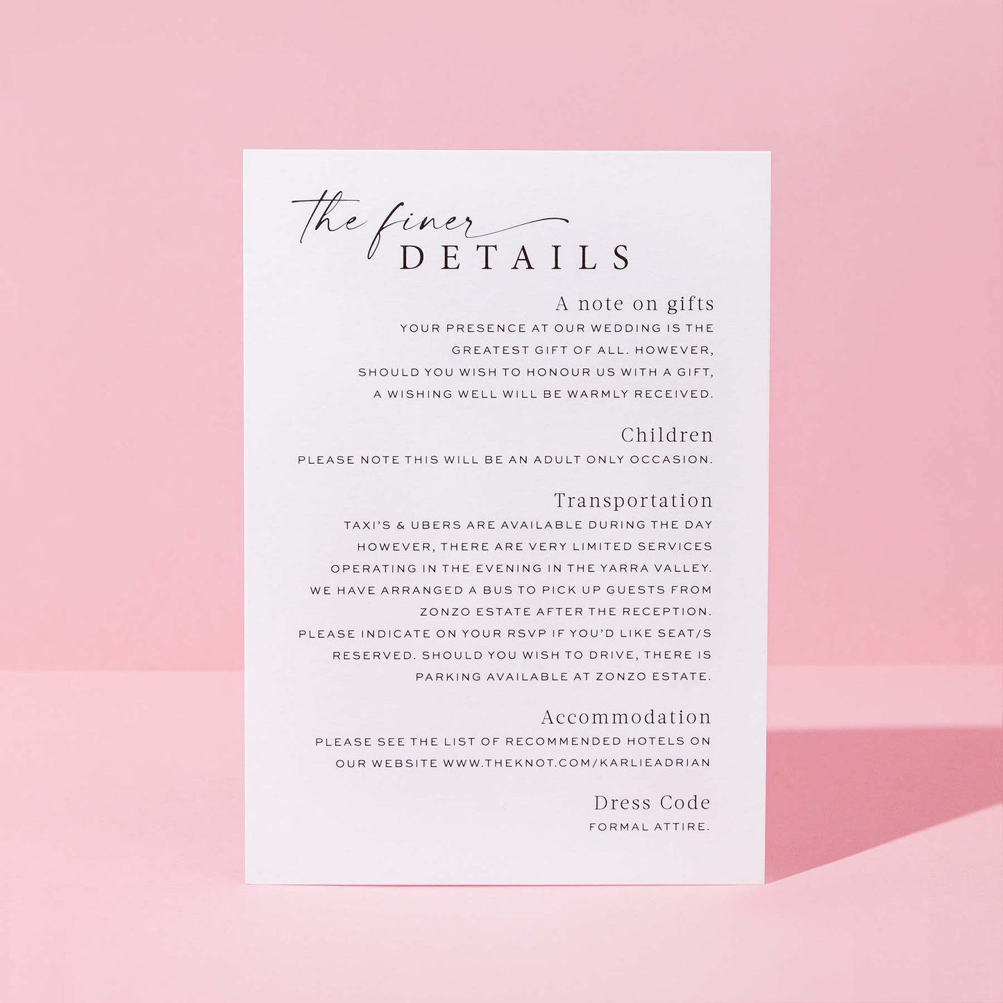 Karlie and Adrian Invitation