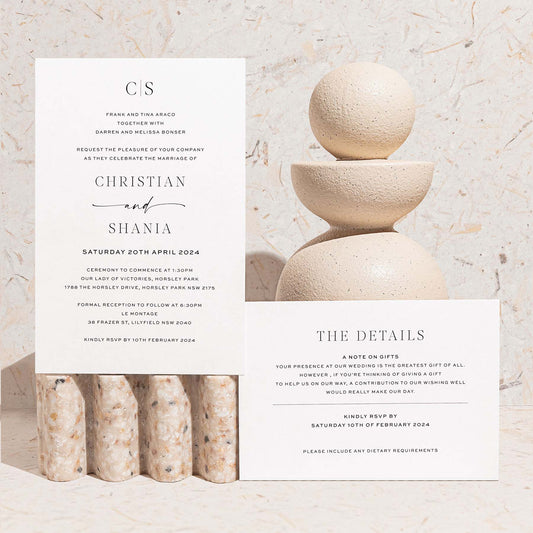 Christian and Shania Invitation