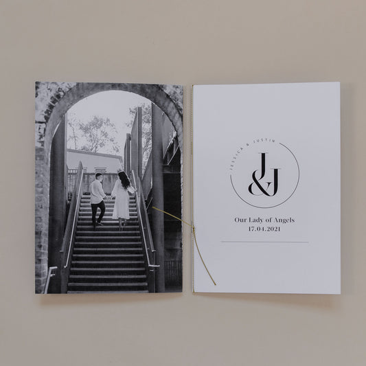 Jessica and Justin Ceremony Booklets