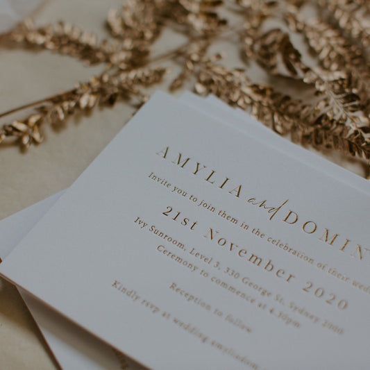 Amylia and Dom Invitation
