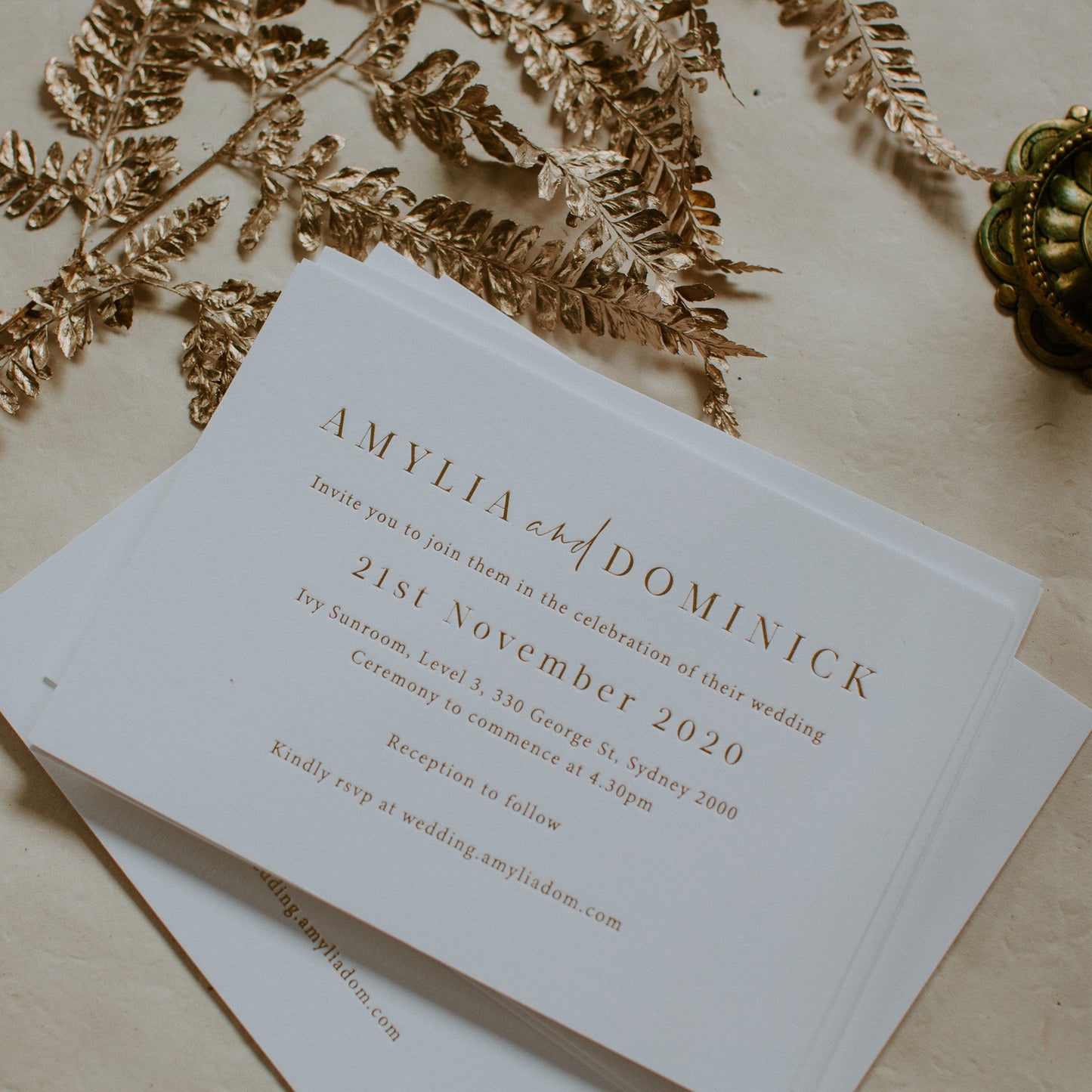 Amylia and Dom Invitation