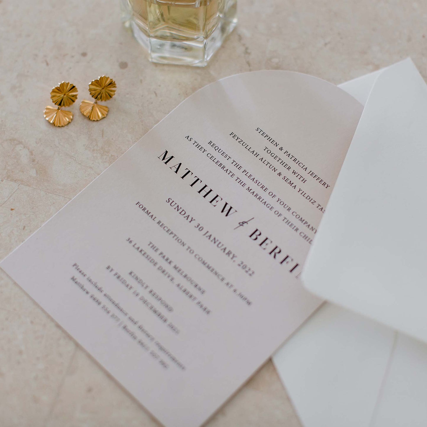 Matthew and Berfin Invitation