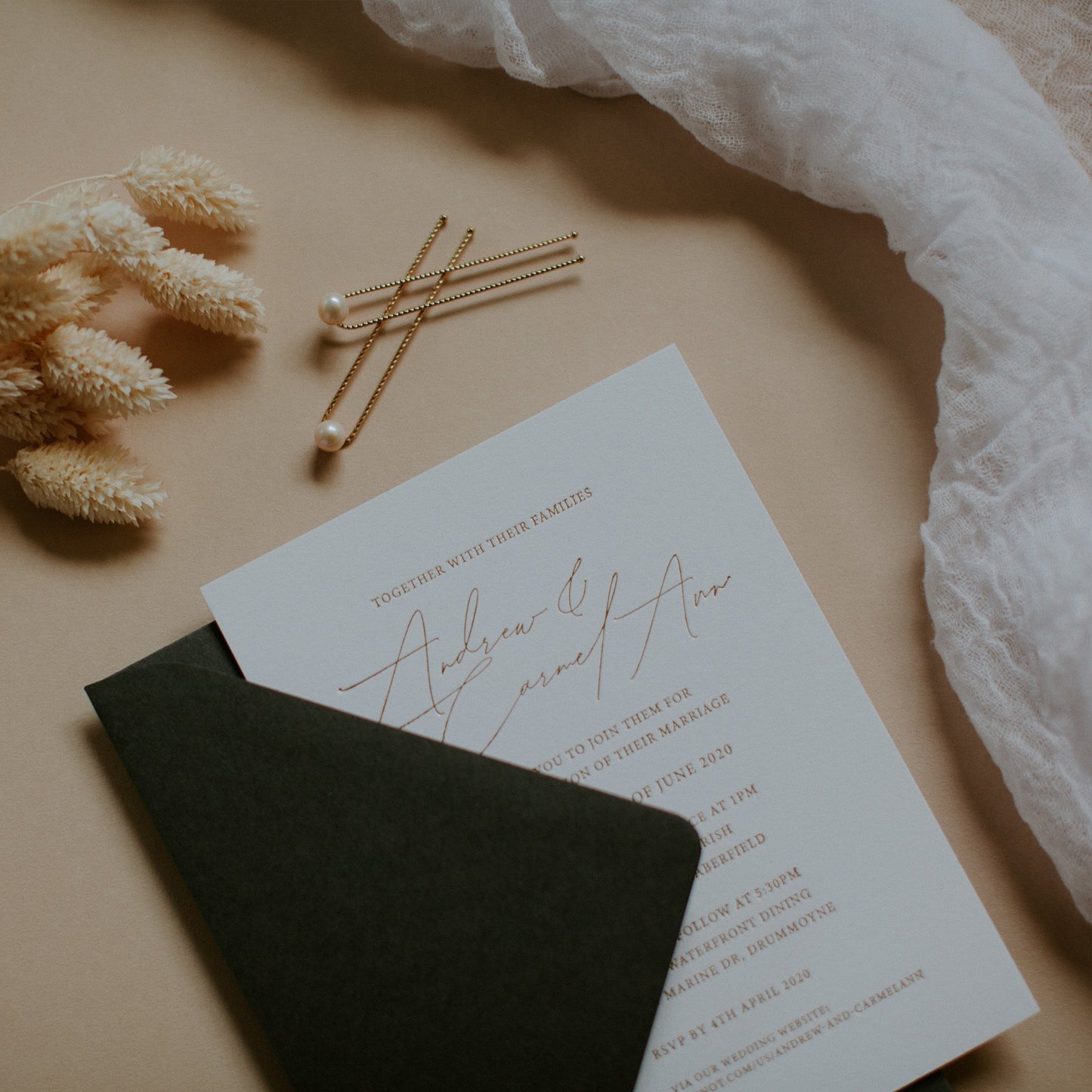 Carmel- Ann and Andrew Invitation