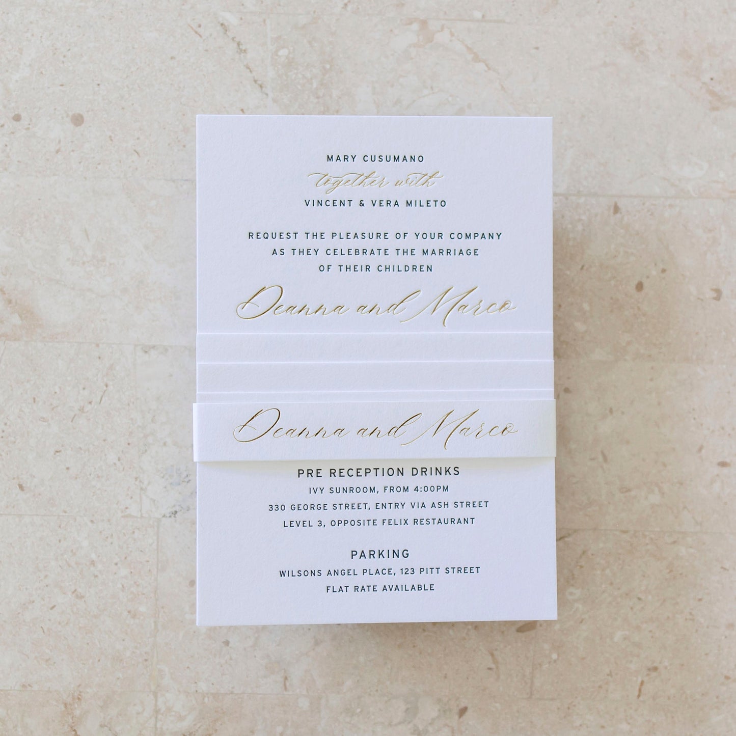 Deanna and Mario Invitation