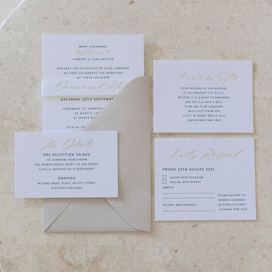 Deanna and Mario Invitation