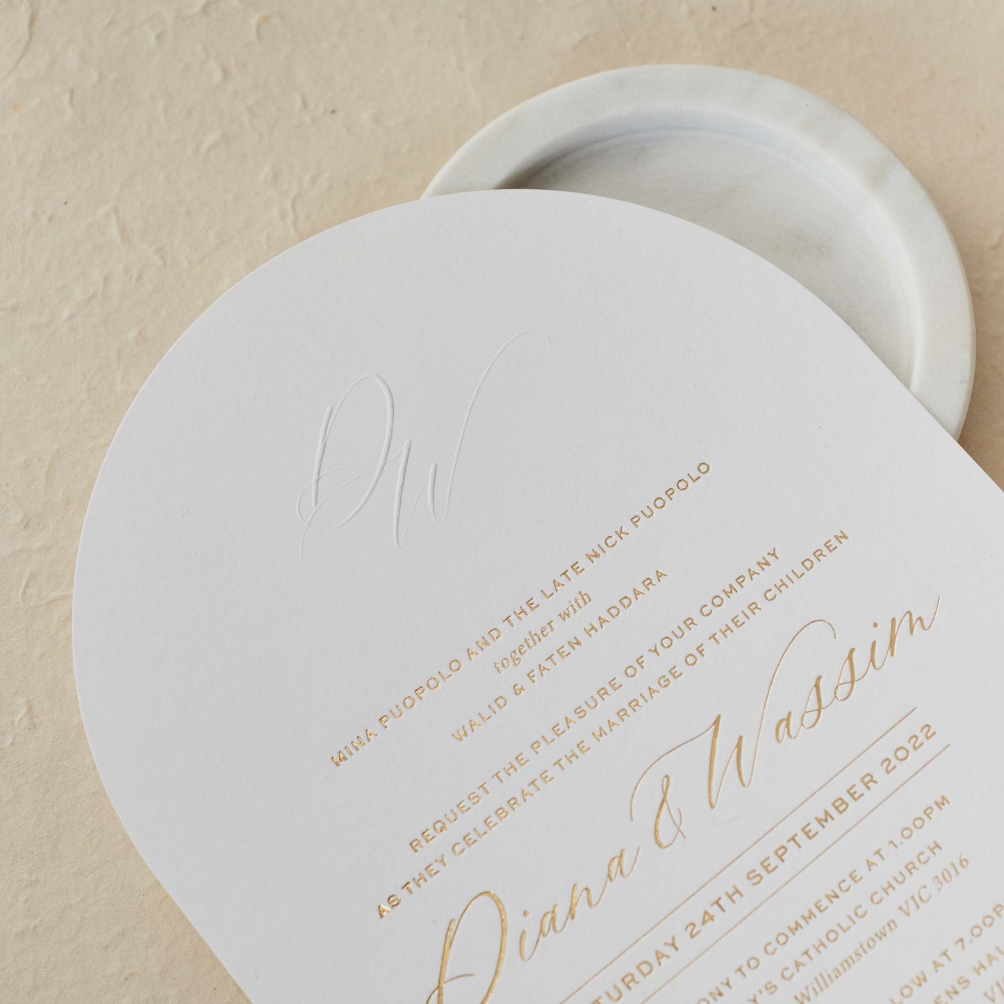 Diana and Wassim Invitation