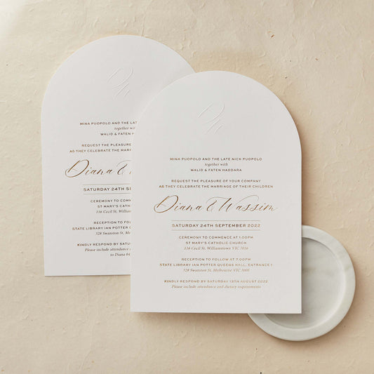 Diana and Wassim Invitation