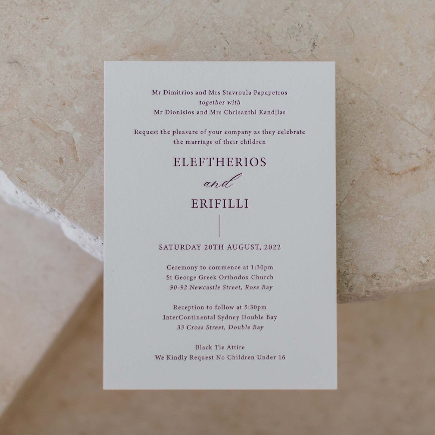 Felicia and Terry Invitation