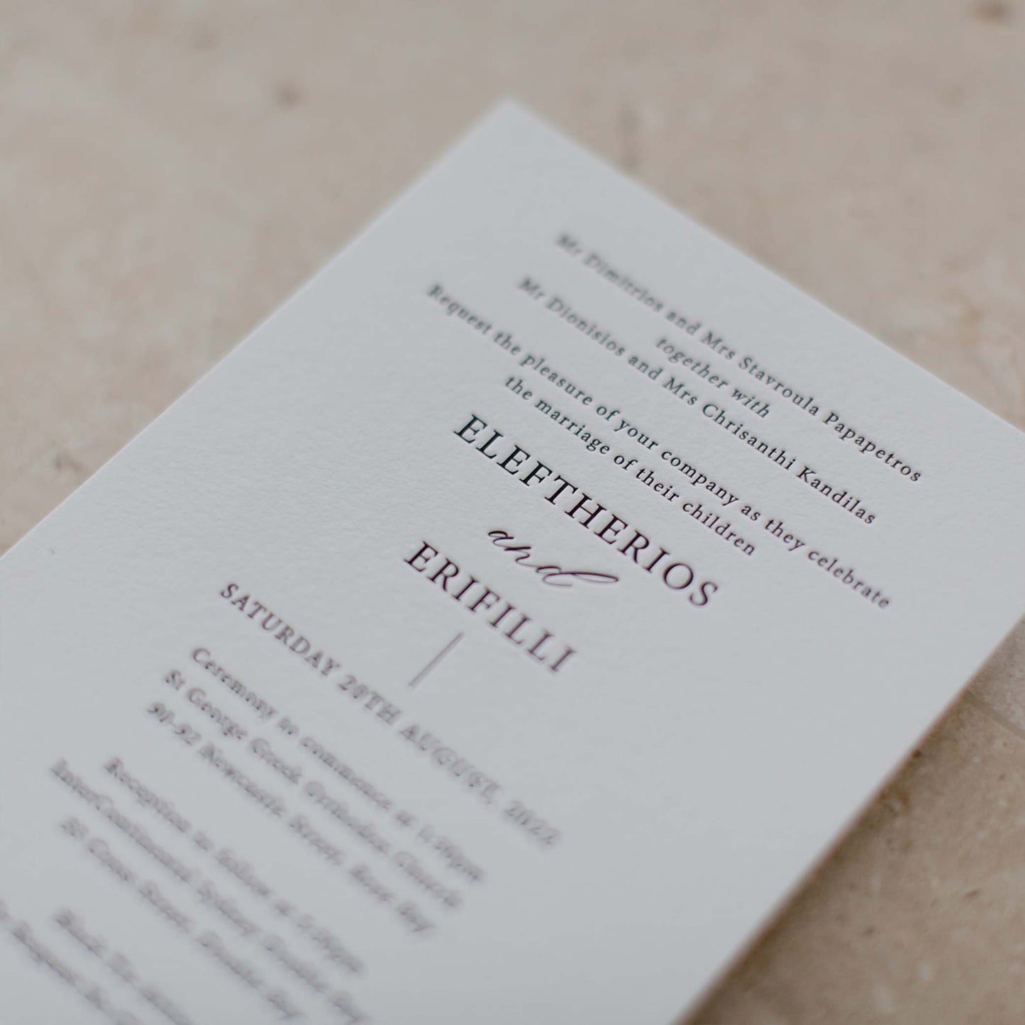 Felicia and Terry Invitation