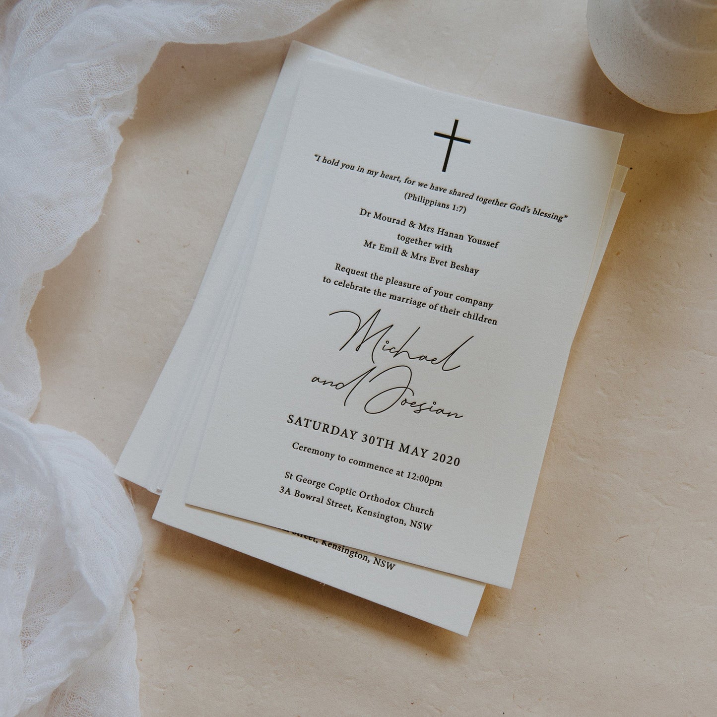 Joesian and Michael Invitation