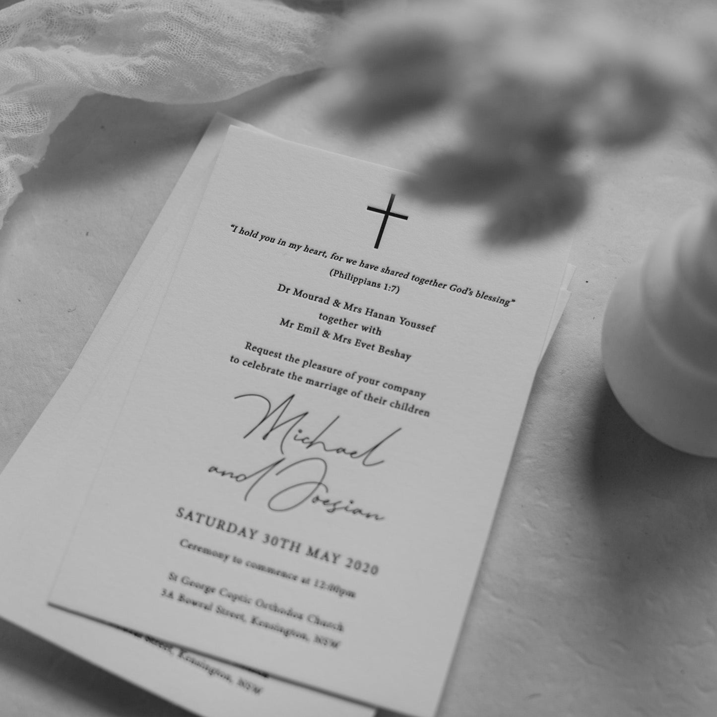 Joesian and Michael Invitation