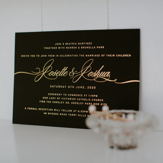 Josette and Joshua Invitation