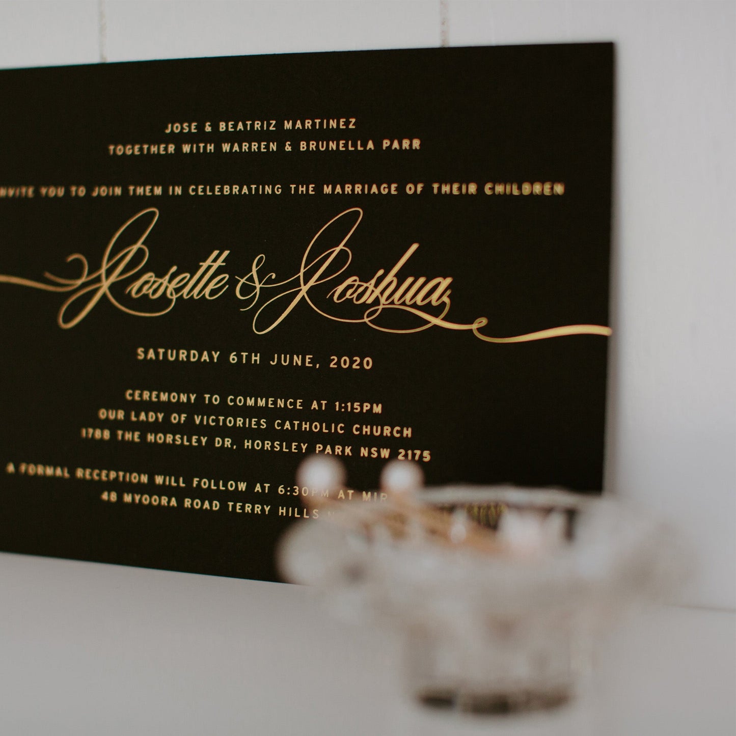Josette and Joshua Invitation