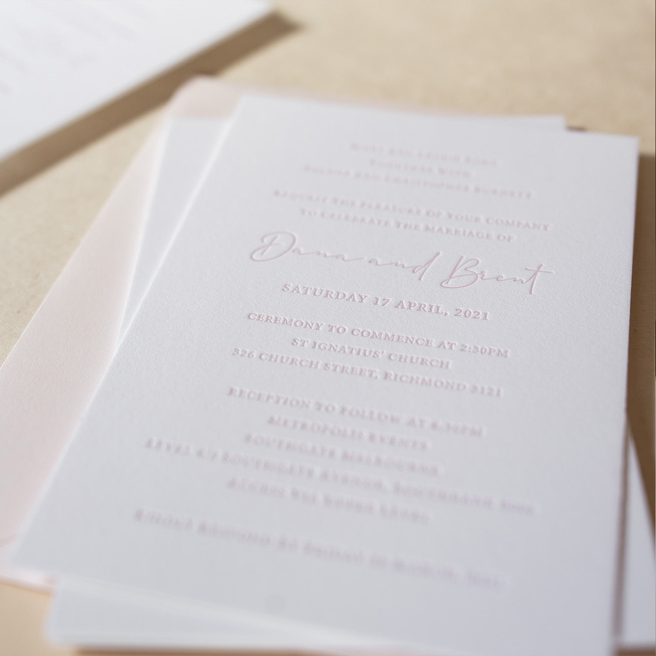 Dana and Brent Invitation
