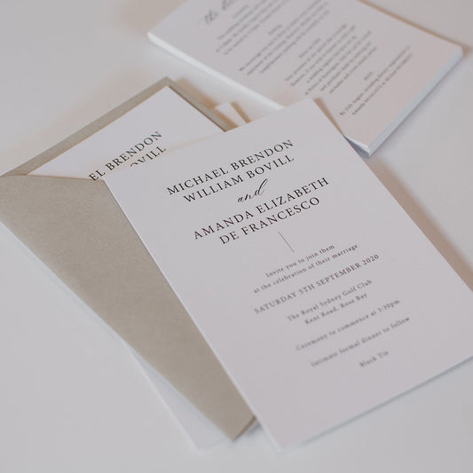 Amanda and Michael Invitation