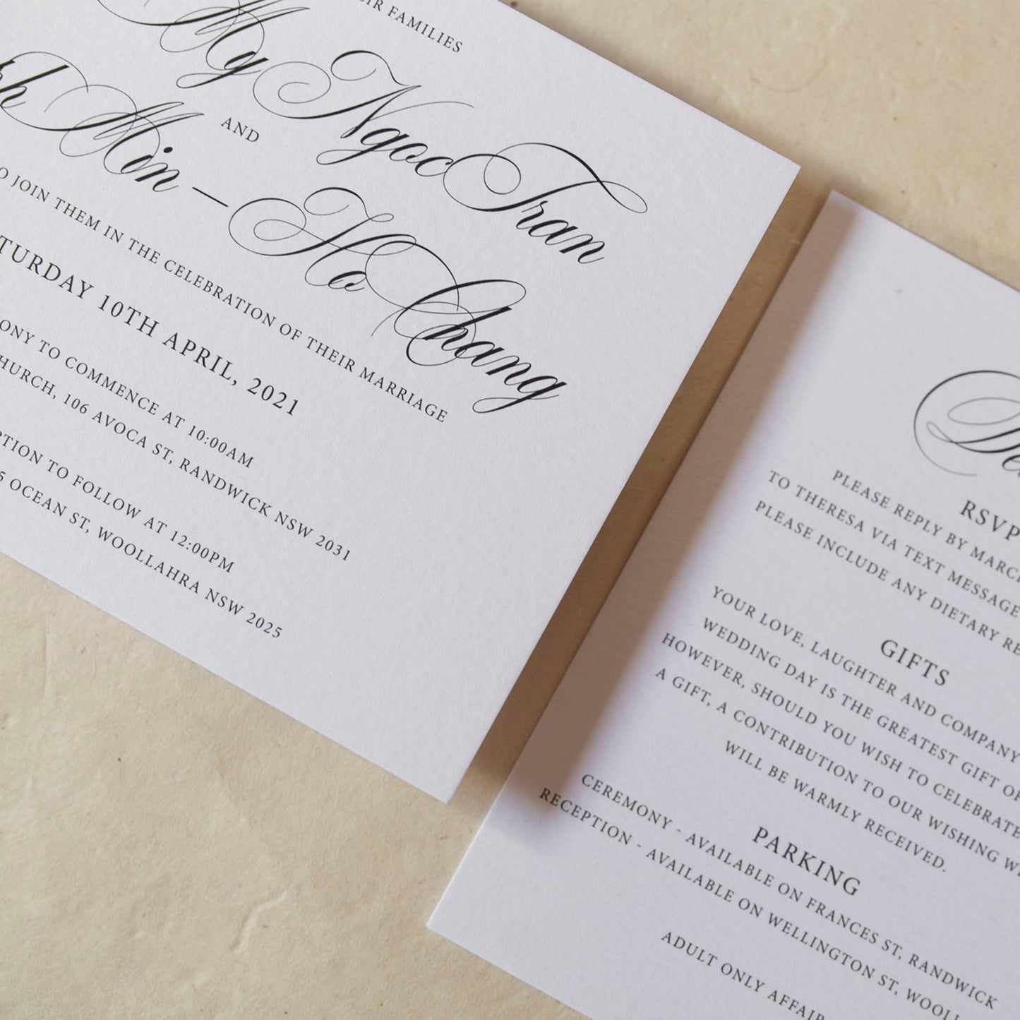 Theresa and Joseph Invitation